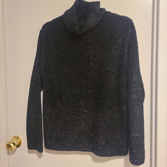 Graffiti Black Turtleneck Sweater - Picture 2 of 3